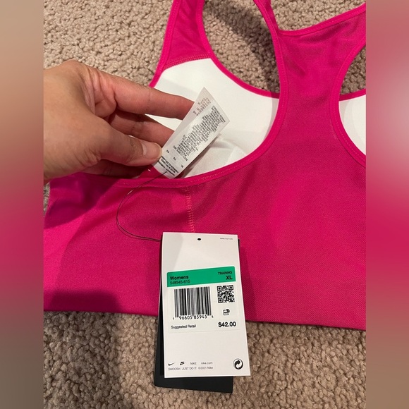 NIKE Dri-Fit Swoosh Active Racerback Sports Bra - Picture 7 of 7